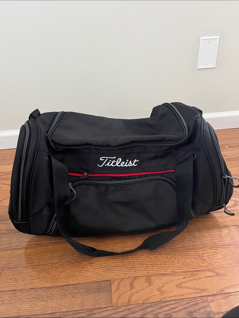 Titleist Black Duffel with Red Trim
